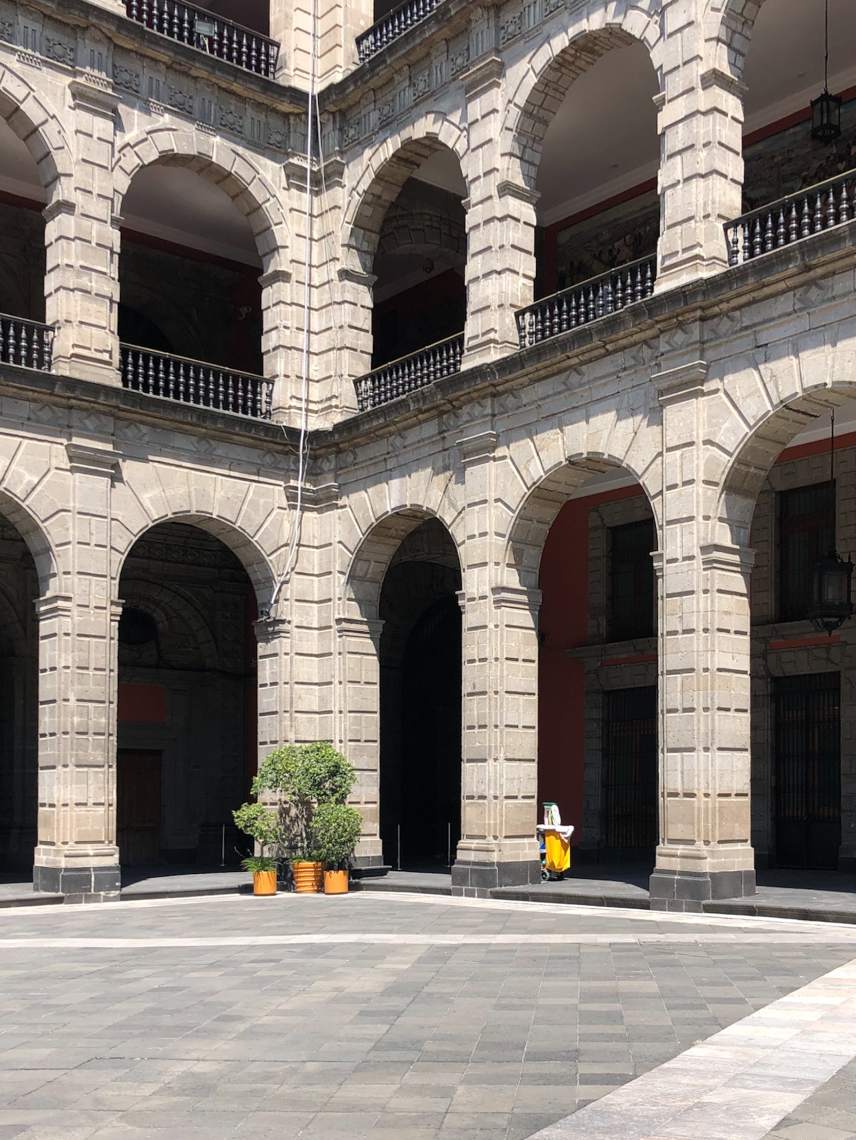 courtyard in the palacio nacional